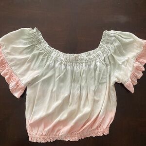 Tie dyed crop top
